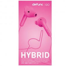 DEFUNC GO  HYDRID D0145 Ενσύρματα Earbud με Μικρόφωνο (3.5mm) (Ροζ)