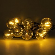 FOREVER LIGHT Κρεμαστό Ηλιακό Φωτιστικό Γιρλάντα E12 G40 IP44 (5.5m) (Θερμό Φως) (10Led)