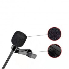 POWERTECH CAB-UC048 Μικρόφωνο με Ενσωματωμένο Clip-on (Type-C) (Μαύρο)