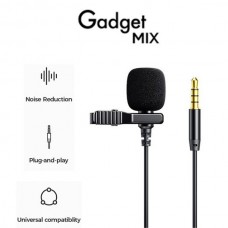 JOYROOM JR-LM1  Μικρόφωνο με Ενσωματωμένο Clip-on Επίχρυσο (3.5mm) (3m) (Μαύρο)