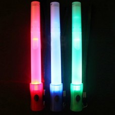 Φωτεινό  Ραβδί Επιβίωσης Τύπου Αεροπορίας με Φακό & Σφυρίχτρα  (26cm) (Κόκκινο) (OEM)