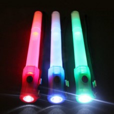 Φωτεινό  Ραβδί Επιβίωσης Τύπου Αεροπορίας με Φακό & Σφυρίχτρα  (26cm) (Κόκκινο) (OEM)