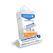 EVERACTIVE Επαναφορτιζόμενη Li-Ion Μπαταρία 18650 3.7V 3200mAh