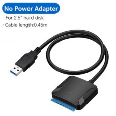 Προσαρμογέας Μετατροπέας USB 3.0 Σε SSD SATA 2.5”  & 3.5" Σκληρού Δίσκου (42cm) (Μαύρο/Μπλε) (OEM)
