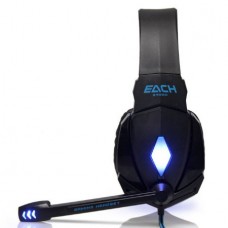 KOTION EACH G4000 Ενσύρματα USB Gaming Ακουστικά με Μικρόφωνο (3.5mm) (2.2m) (Μαύρο/Μπλε)