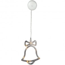 ENTAC ECL-10-WLD-B Χριστουγεννιάτικα Διακόσμηση Παραθύρου Καμπάνα – Με Λειτουργία Μπαταρίας (Ζεστό Φωτισμός) (10Led)