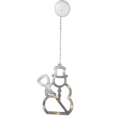 ENTAC ECL-10-WLD-SM Χριστουγεννιάτικα Διακόσμηση Παραθύρου Χιονάνθρωπος – Με Λειτουργία Μπαταρίας (Ζεστό Φωτισμός) (10Led)