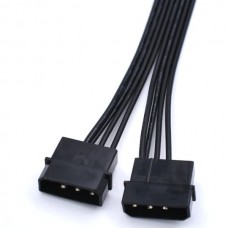 Καλώδιο Τροφοδοσίας Ρεύματος 8(6+2)Pin PCI Express Video Card σε Διπλό Molex 4Pin 18AWG (20cm) (Μαύρο) (OEM)