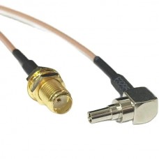 Καλώδιο CRC9 Αρσενικό με Αριστερή Γωνία 90° σε SMA Θηλυκό RG316 για 3G Modem (15cm ) (OEM)