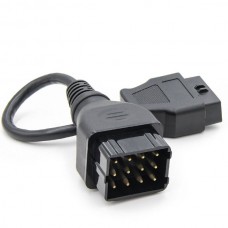 OBD2 Καλώδιο Διάγνωσης για RENAULT 12pin σε 16pin (40cm) (Μαύρο) (OEM)