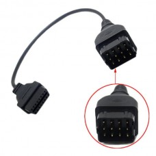 OBD2 Καλώδιο Διάγνωσης για RENAULT 12pin σε 16pin (40cm) (Μαύρο) (OEM)