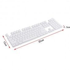 Σετ Πλήκτρων για CherryMX Μηχανικό Πληκτρολόγιο (Αγγλικά/Ρωσικά) (Λευκό) (OEM) 