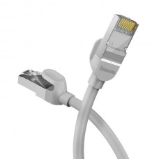 BASEUS PCWL-F0G Καλώδιο Δικτύου RJ45 Cat 6 26AWG 1000Mbps (0.5m) (Γκρι)