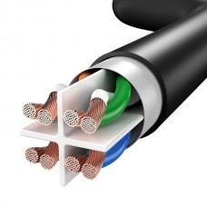 BASEUS PCWL-F01 Καλώδιο Δικτύου RJ45 Cat 6 26AWG 1000Mbps (0.5m) (Μαύρο)