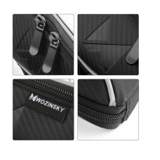 WOZINSKY WBB4BK Τσαντάκι Τιμονιού Μπροστινού Πλαισίου Ποδηλάτου για Κινητά Έως 6.5” (Μαύρο)