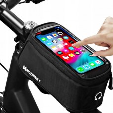 WOZINSKY WBB6BK Τσαντάκι Σκελετού Ποδηλάτου για Smartphone έως 6.5” Max 1L (Μαύρο)
