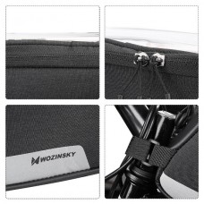 WOZINSKY WBB6BK Τσαντάκι Σκελετού Ποδηλάτου για Smartphone έως 6.5” Max 1L (Μαύρο)