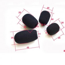 Ανταλλακτικό Σφουγγάρι για Μικρόφωνο (25*20*8mm) (1τμχ) (Μαύρο) (OEM)