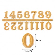 KIT  Επισκευής για Ρολόι Τοίχου (Αριθμητικό) (Χρυσό) (OEM)