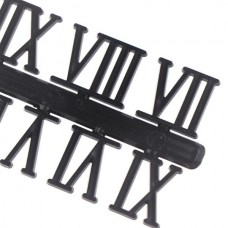 KIT  Επισκευής για Ρολόι Τοίχου (Λατινική Αρίθμιση) (Μαύρο) (OEM)