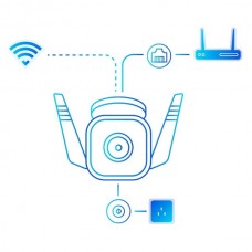 TP-LINK TAPO C310 IP Κάμερα Παρακολούθησης Wi-Fi 3MP Full HD Αδιάβροχη V2.20 