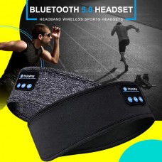 Πλενόμενη Αθλητική Κορδέλα - Μπαντάνα Bluetooth για Μουσική Ύπνο & Κλήσεις (One Size) (Μαύρο) (OEM)