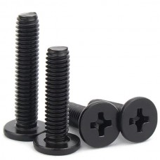 MCSHER Βίδα για Επισκευή Laptop M2*10mm (Philips Επίπεδη Κεφαλή) (10τμχ) (Μαύρο)