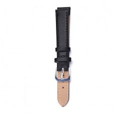 Unisex PU Leather Watch Strap (14mm) (Black) (OEM)