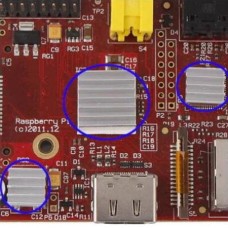 3 σε 1  Ψήκτρα Αφαίρεσης Θερμότητας ABS για Raspberry Pi 3/2 (Ασημί) (OEM)