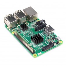 2 σε 1  Ψήκτρα Αφαίρεσης Θερμότητας για Raspberry Pi 3/Pi 2/ Pi Model B+ (Μαύρο) (OEM)
