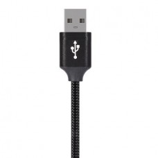 Καλώδιο Τροφοδοσίας Ταχείας Φόρτισης Κορδόνι (Micro USB) (30cm) (2.0Α) (Μαύρο) (OEM)