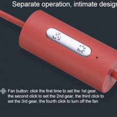 GXZ-F829 Φορητός Περιστρεφόμενος Ανεμιστήρας για το Σπίτι Γραφείο Αυτοκίνητο (Λευκό)