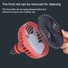 GXZ-F829 Φορητός Περιστρεφόμενος Ανεμιστήρας για το Σπίτι Γραφείο Αυτοκίνητο (Λευκό)