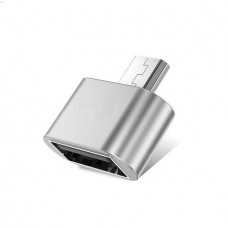 Προσαρμογέας Μετατροπέας OTG USB (Micro USB) (Ασημί) (OEM)