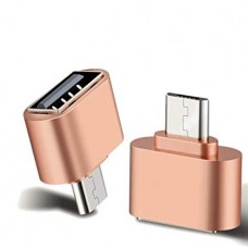 Προσαρμογέας Μετατροπέας OTG USB (Micro USB) (Ροζ Χρυσό) (OEM)