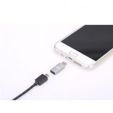 GOCOMMA  Προσαρμογέας Μετατροπέας Type-C σε Micro USB Θηλυκό (Λευκό) 