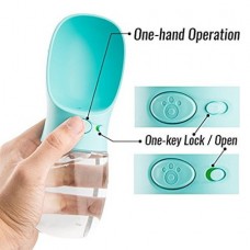 Αντιβακτηριακό Φορητό Μπουκάλι Νερού για Κατοικίδια (350ml) (Μπλε) (OEM)