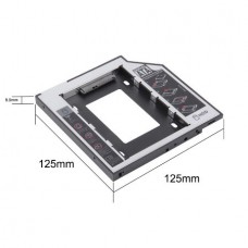 Caddy  Θήκη SATA 3 για 2o Σκληρό Δίσκο με Πρόσοψη & Led Ένδειξη (12.7mm) (OEM)