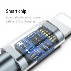 PZOZ MFI Καλώδιο Κορδόνι Συγχρονισμού Δεδομένων/Γρήγορης Φόρτισης για iPhone iPad (2.4A) (0.5m) (Μπλε)