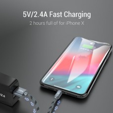 PZOZ MFI Καλώδιο Κορδόνι Συγχρονισμού Δεδομένων/Γρήγορης Φόρτισης για iPhone iPad (2.4A) (0.5m) (Μπλε)