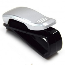 Βάση Στήριξης  Αποθήκευσης Γυαλιών για Αλεξήλιο Αυτοκινήτου (Ασημί) (OEM)