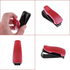 Βάση Στήριξης  Αποθήκευσης Γυαλιών για Αλεξήλιο Αυτοκινήτου (Κόκκινο) (OEM)