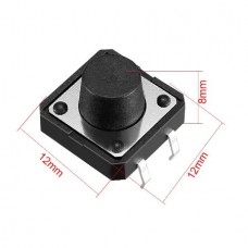 DIP Tact Μικροδιακόπτης 4 Pin DC 12V 0.5A (12x12x8mm) (OEM)