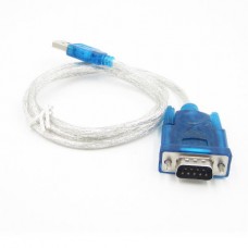 Μετατροπέας Καλώδιο USB 2.0 σε RS232 Serial Port 9 Pin DB9 Αρσενικό (Μπλε) (OEM)