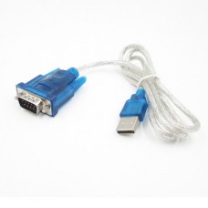 Μετατροπέας Καλώδιο USB 2.0 σε RS232 Serial Port 9 Pin DB9 Αρσενικό (Μπλε) (OEM)