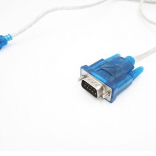 Μετατροπέας Καλώδιο USB 2.0 σε RS232 Serial Port 9 Pin DB9 Αρσενικό (Μπλε) (OEM)