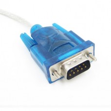 Μετατροπέας Καλώδιο USB 2.0 σε RS232 Serial Port 9 Pin DB9 Αρσενικό (Μπλε) (OEM)