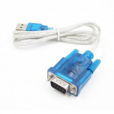 Μετατροπέας Καλώδιο USB 2.0 σε RS232 Serial Port 9 Pin DB9 Αρσενικό (Μπλε) (OEM)