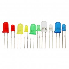 GEEKCREIT Ημιαγωγό LED Δίοδος Εκπομπής Φωτός (3mm) (Λευκό)
