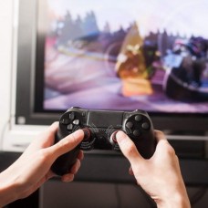 Σιλικόνη  Κάλυμμα για Χειριστήριο PS4 PS3 PS2 Xbox One/360 Nintendo Switch Pro (2τμχ) (Διάφανο Μπλε) (OEM)